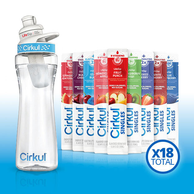 22oz. Plastic Bottle & LifeSip® Fruit Punch S8