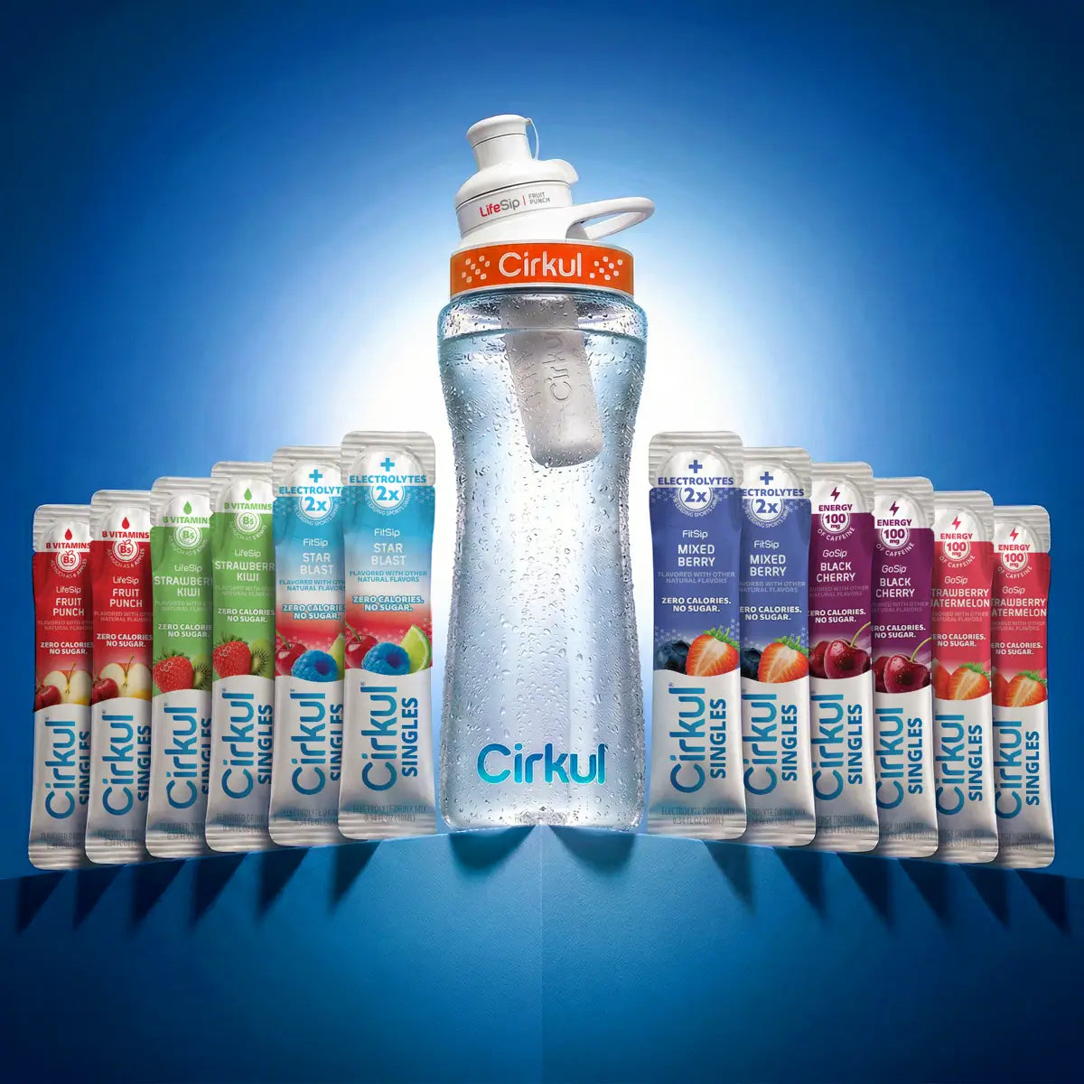 22oz. Plastic Bottle, LifeSip® Fruit Punch, & 18pk Singles Q6