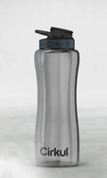 32oz. Black Tint Plastic Bottle w/ Gray & Black Lid 2.0 K9
