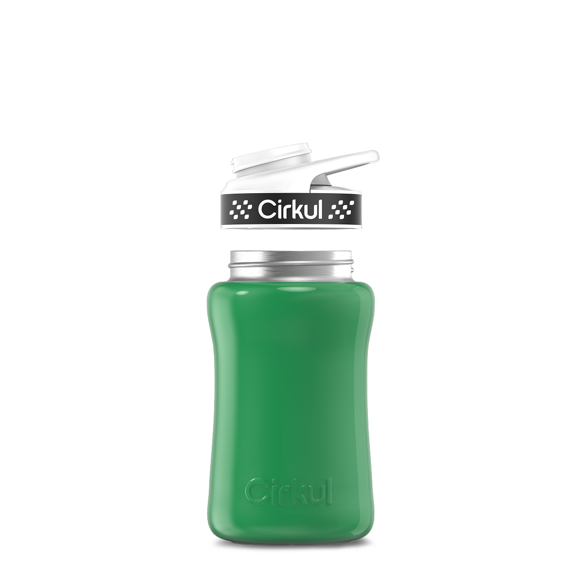 12oz. Stainless Steel Bottle & Comfort Grip Lid O4
