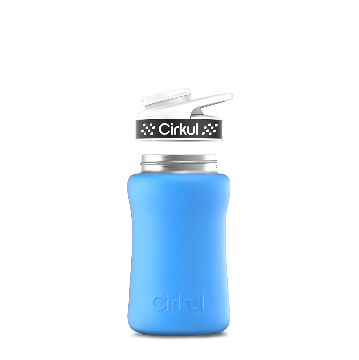 12oz. Stainless Steel Bottle & Comfort Grip Lid O4