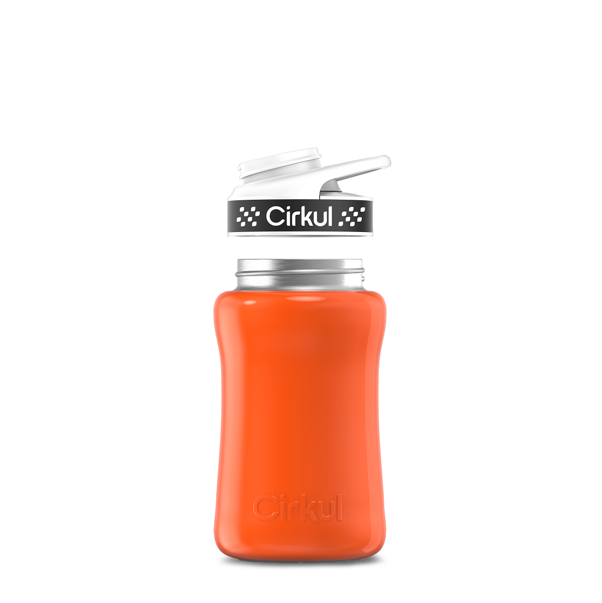 12oz. Stainless Steel Bottle & Comfort Grip Lid U5