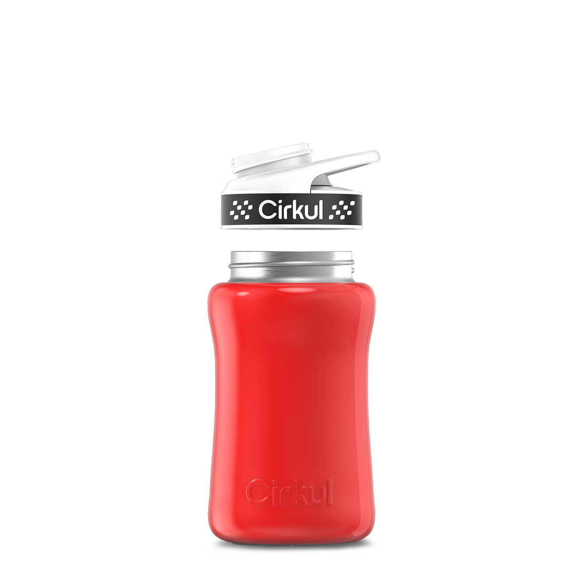12oz. Stainless Steel Bottle & Comfort Grip Lid U5