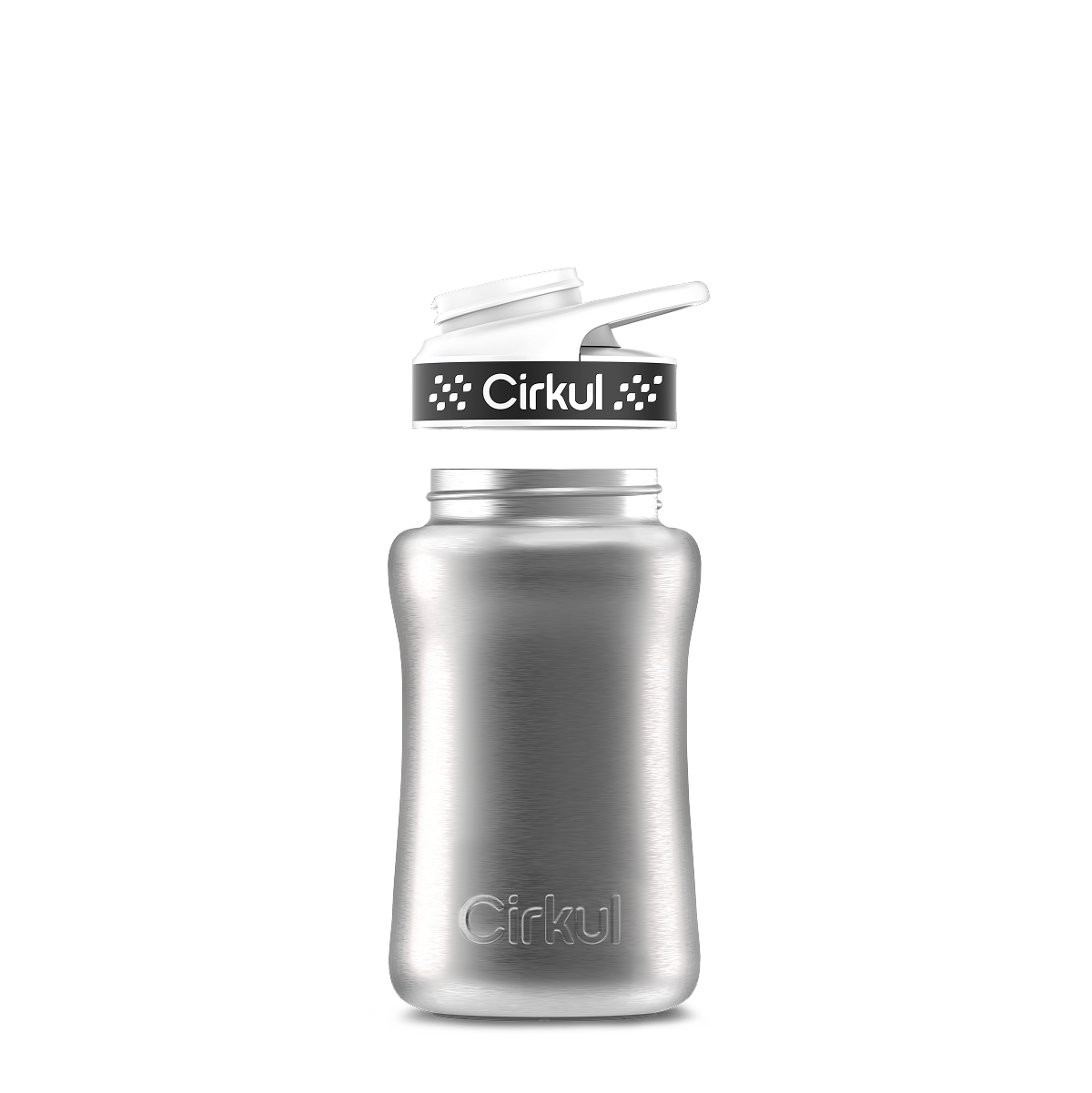 12oz. Stainless Steel Bottle & Comfort Grip Lid U5