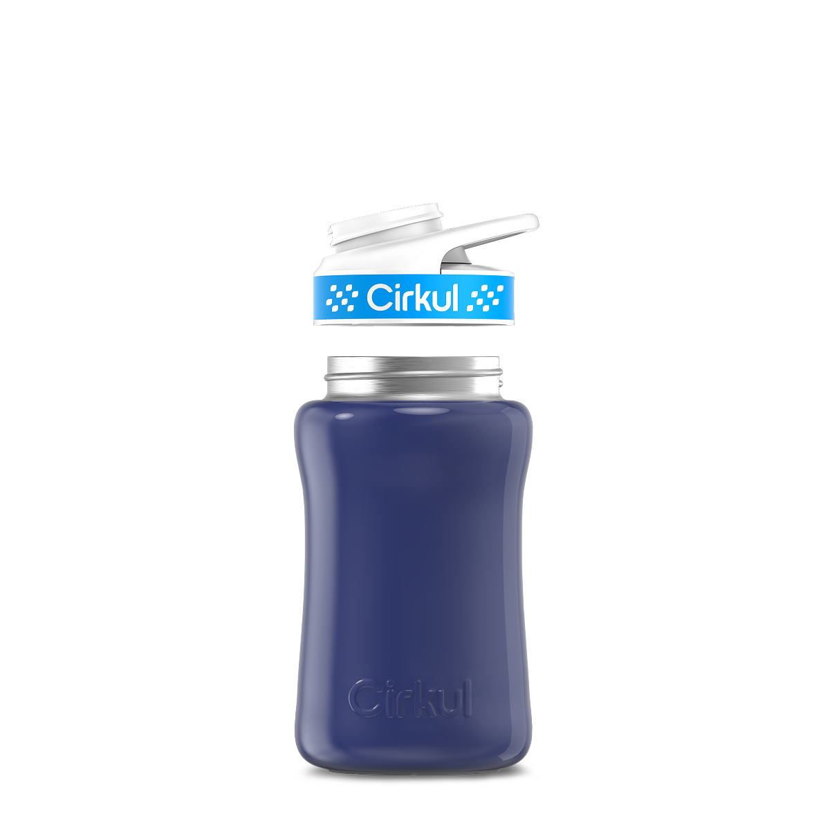 12oz. Stainless Steel Bottle & Comfort Grip Lid O4