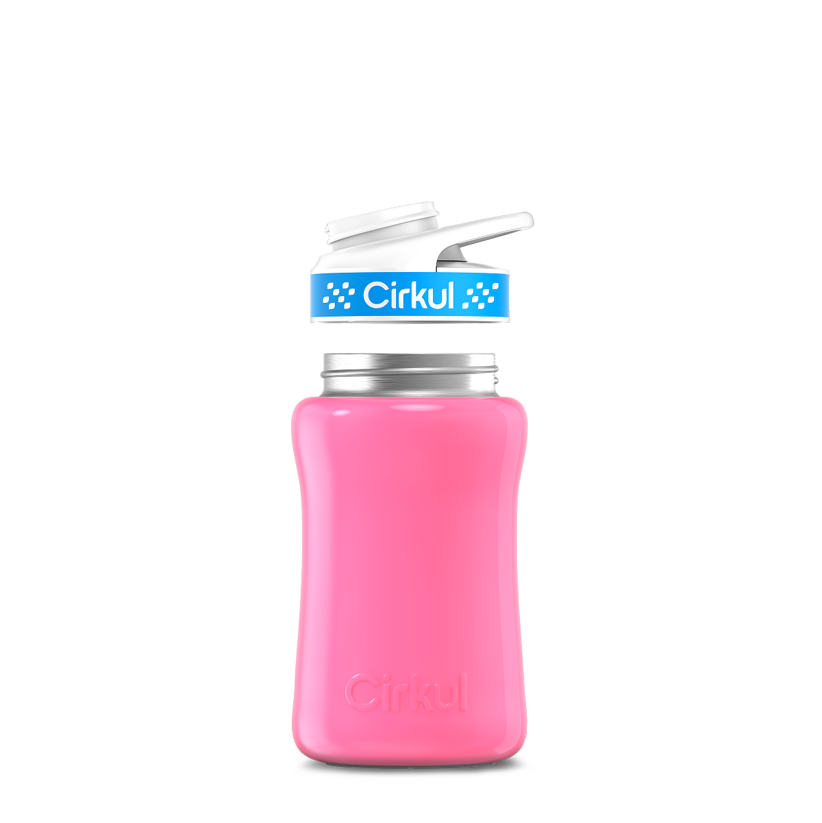 12oz. Stainless Steel Bottle & Comfort Grip Lid O4