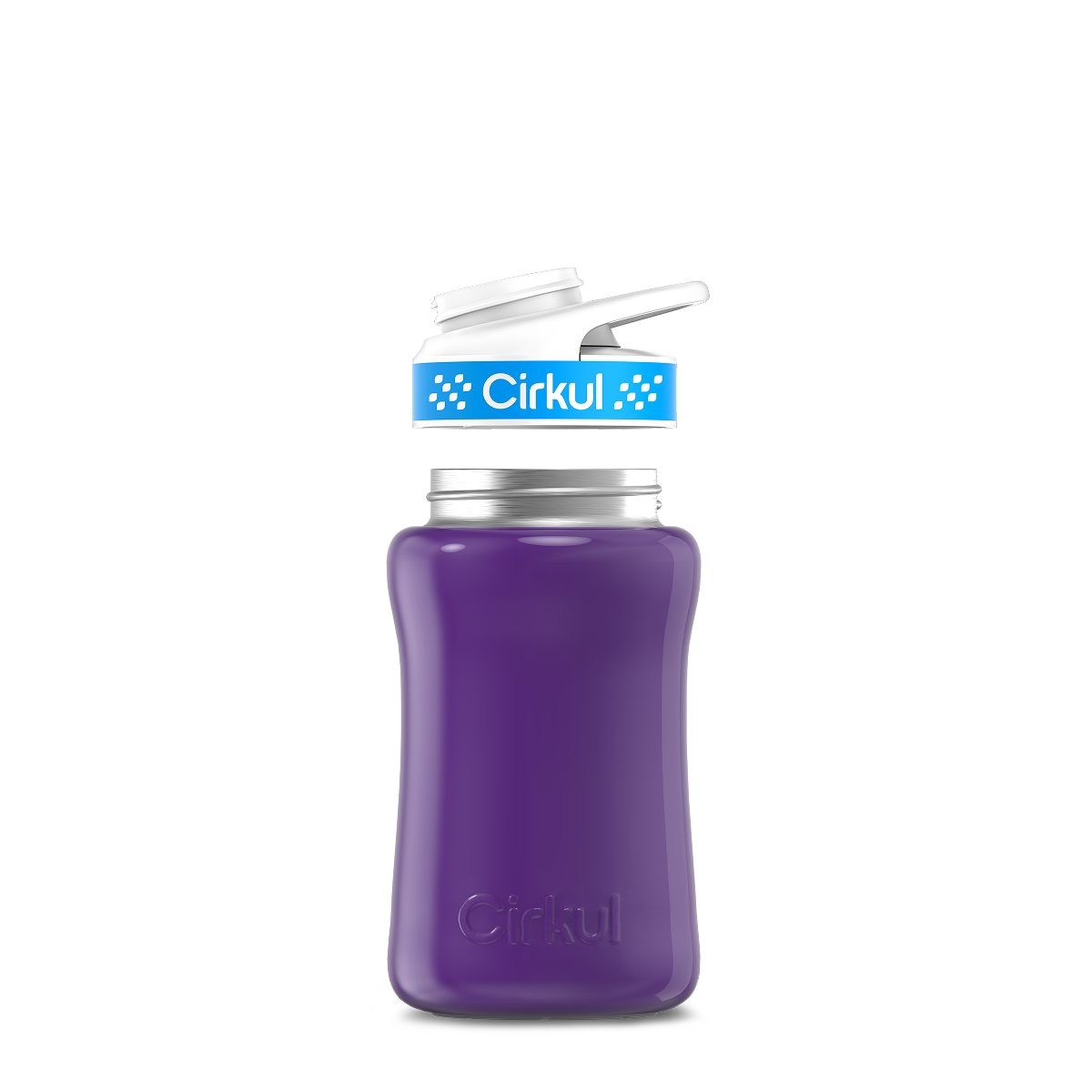 12oz. Stainless Steel Bottle & Comfort Grip Lid O4