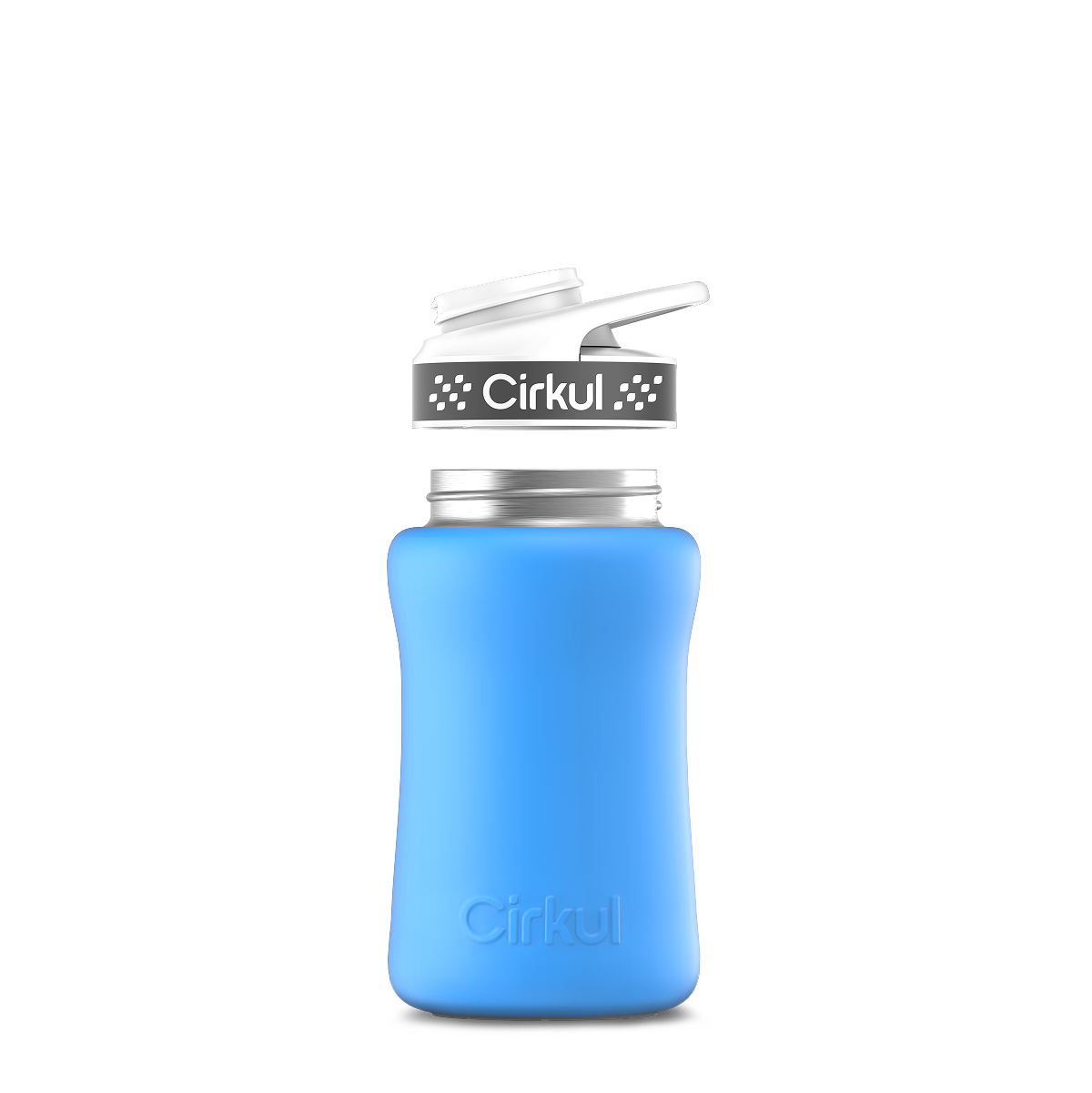 12oz. Stainless Steel Bottle & Comfort Grip Lid U5
