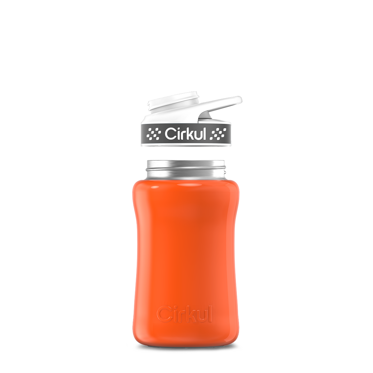 12oz. Stainless Steel Bottle & Comfort Grip Lid U5