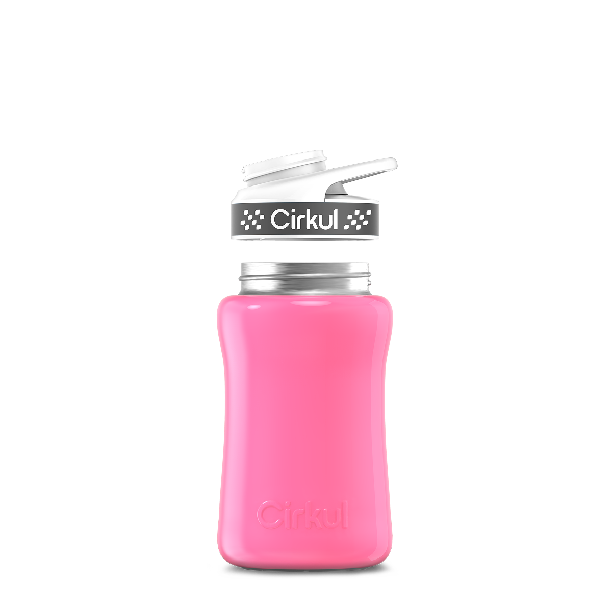 12oz. Stainless Steel Bottle & Comfort Grip Lid U5