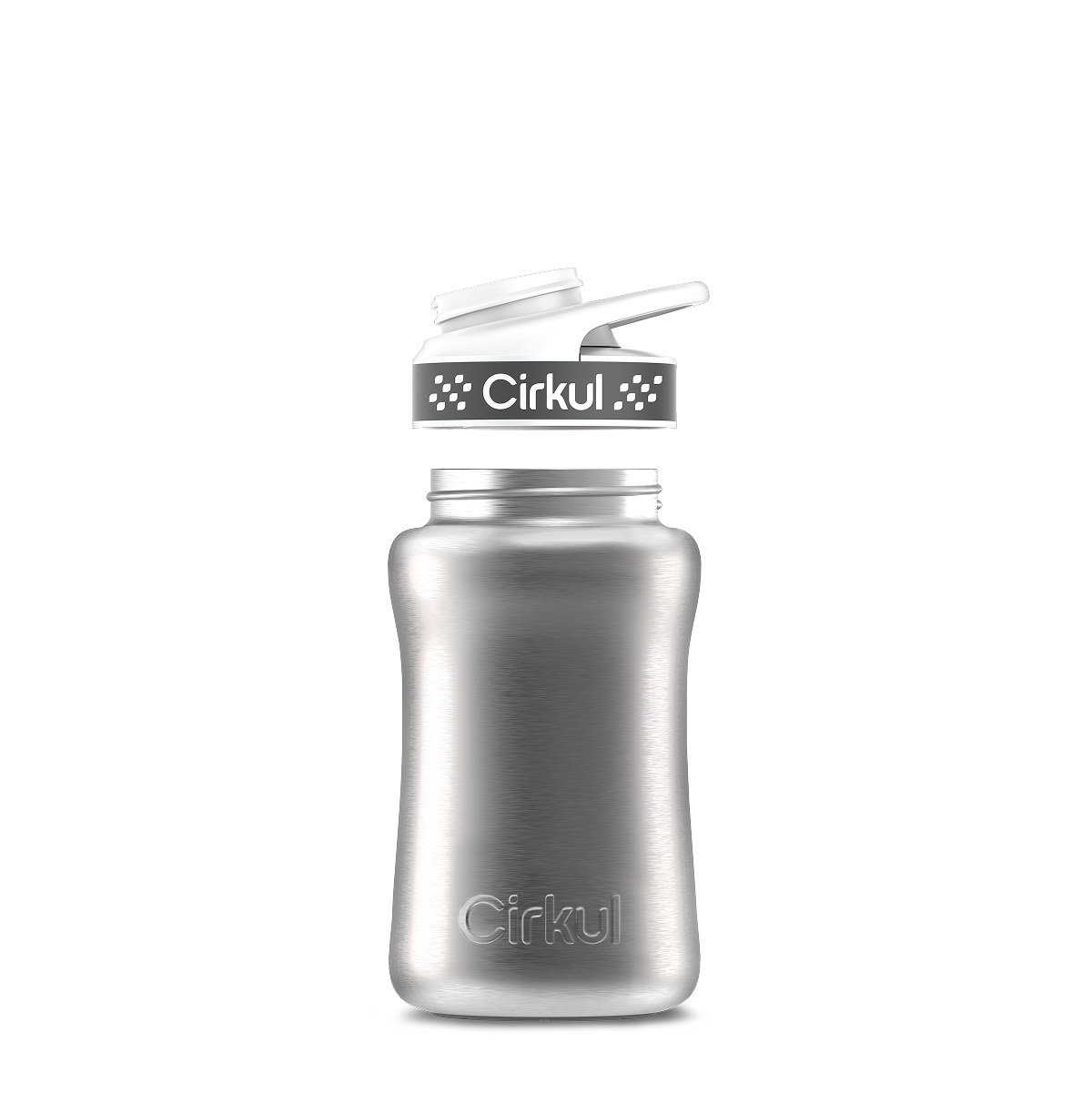 12oz. Stainless Steel Bottle & Comfort Grip Lid U5