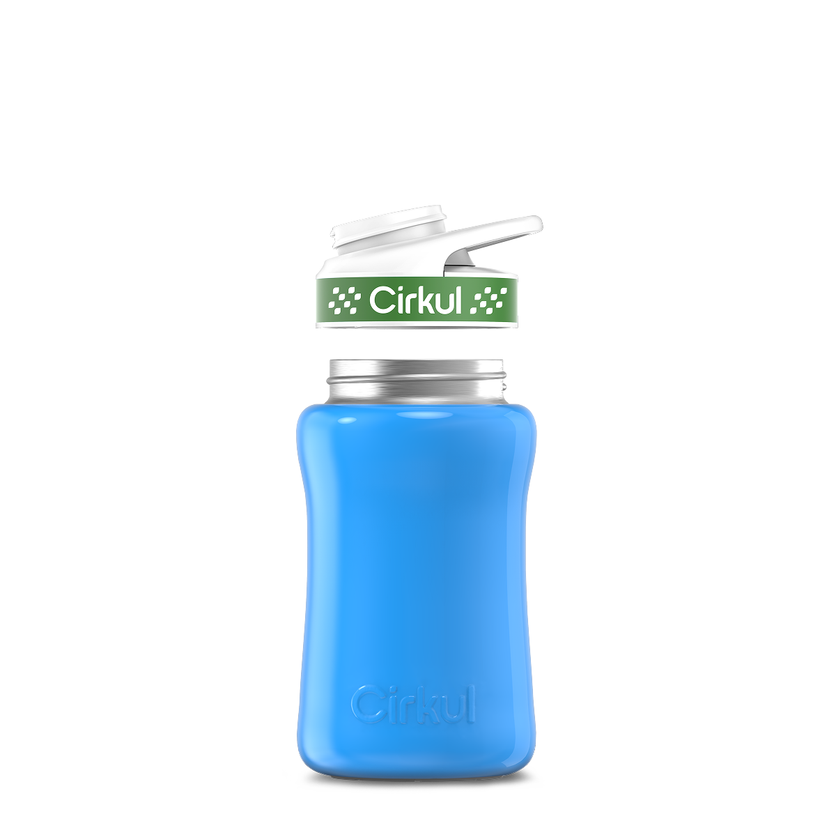12oz. Stainless Steel Bottle & Comfort Grip Lid O4