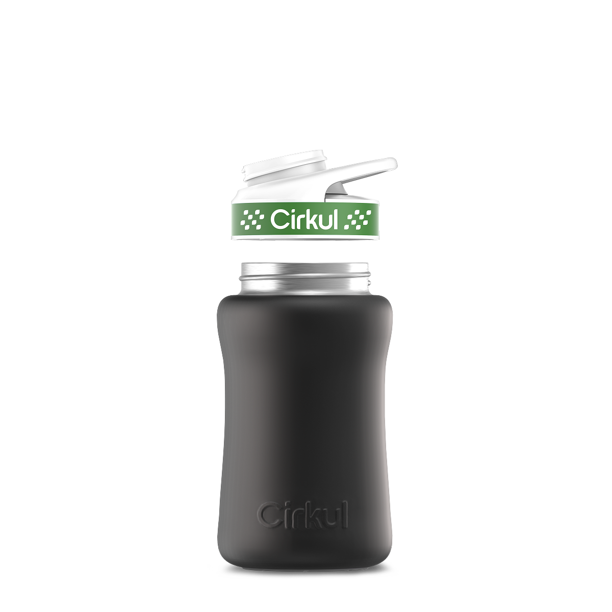 12oz. Stainless Steel Bottle & Comfort Grip Lid O4
