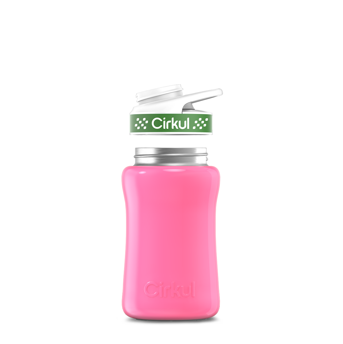 12oz. Stainless Steel Bottle & Comfort Grip Lid U5