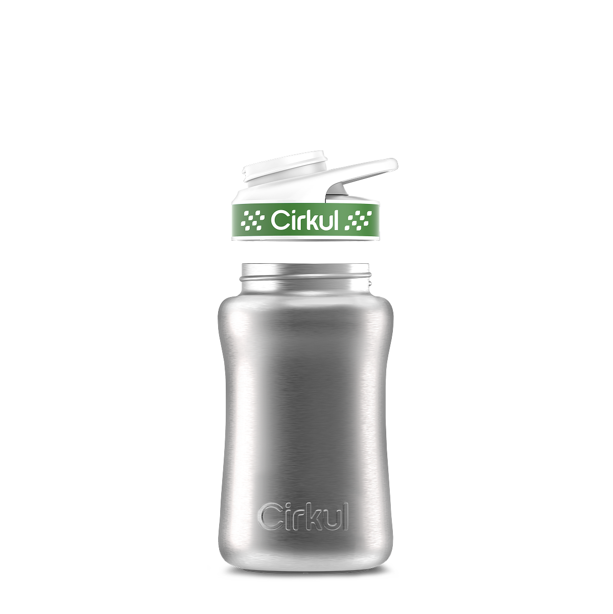 12oz. Stainless Steel Bottle & Comfort Grip Lid O4