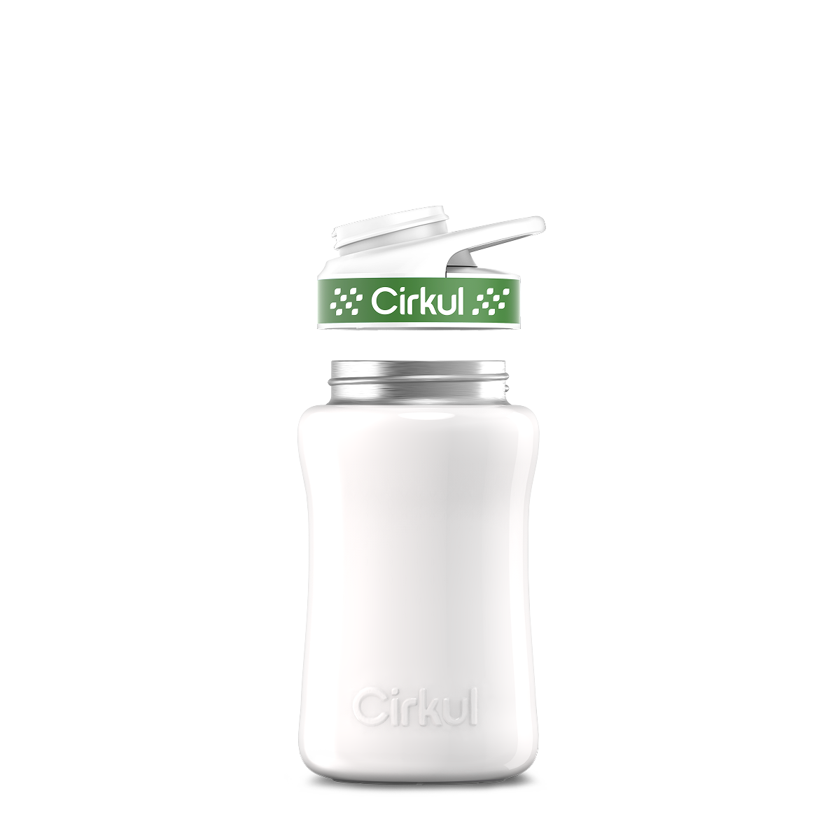 12oz. Stainless Steel Bottle & Comfort Grip Lid U5