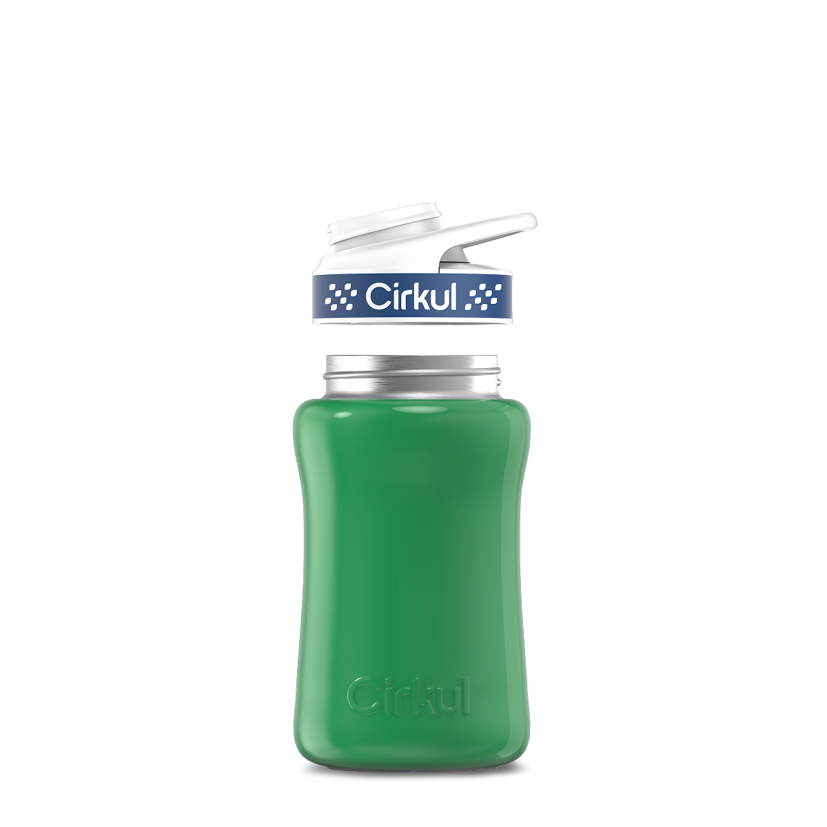 12oz. Stainless Steel Bottle & Comfort Grip Lid O4