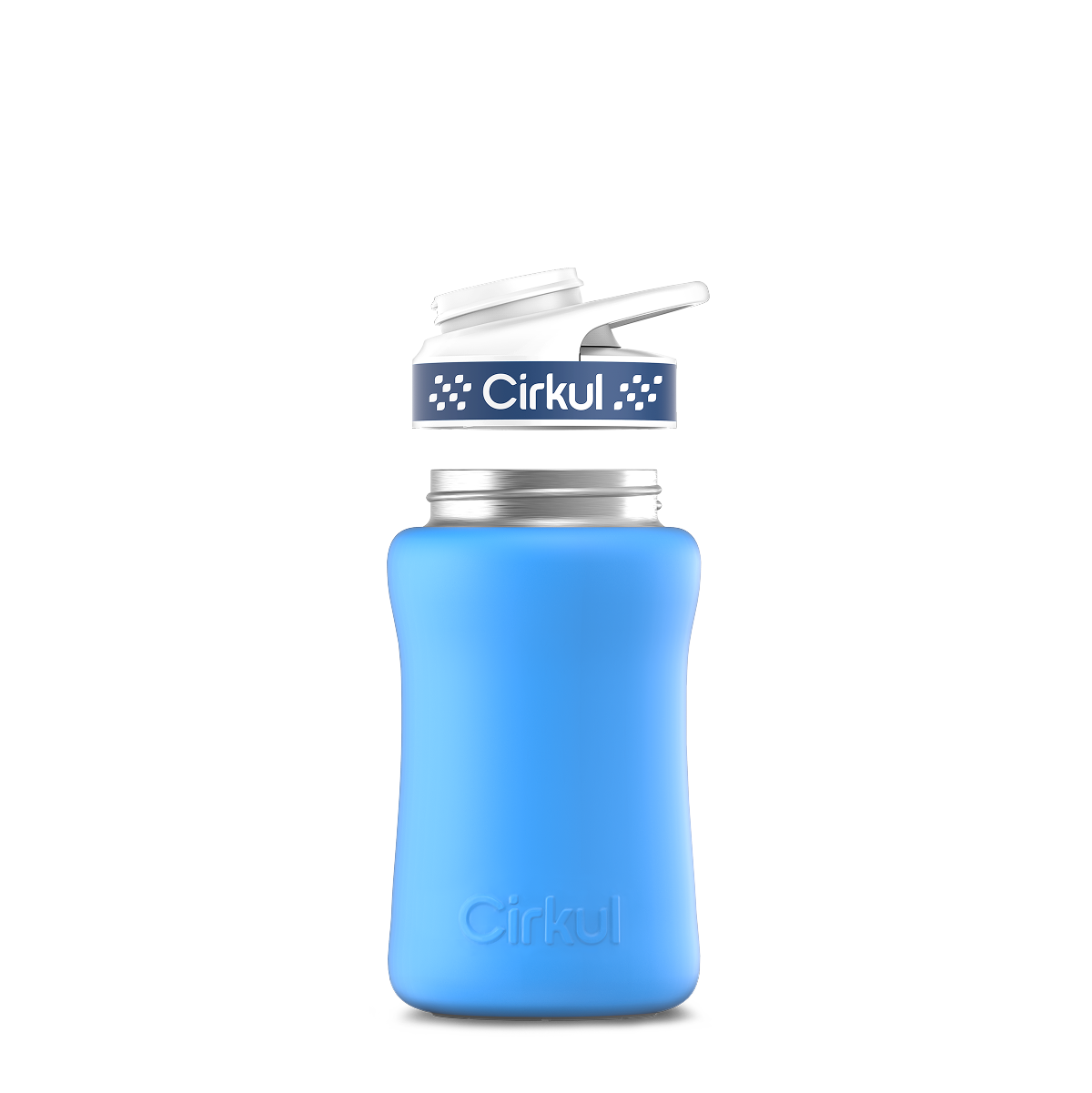 12oz. Stainless Steel Bottle & Comfort Grip Lid O4