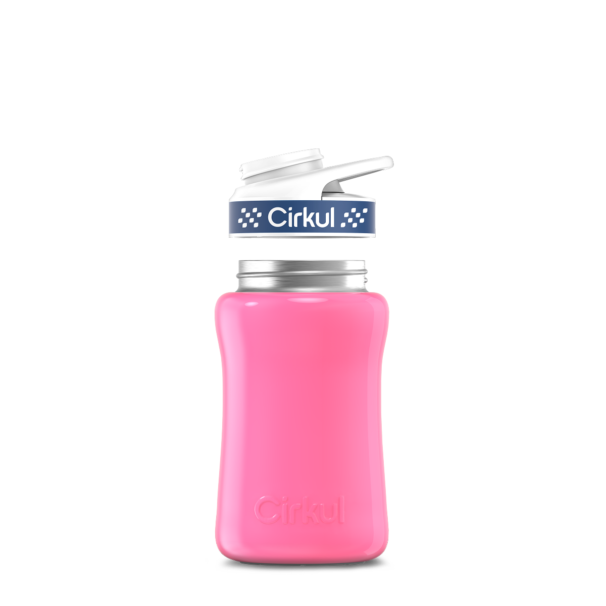 12oz. Stainless Steel Bottle & Comfort Grip Lid U5