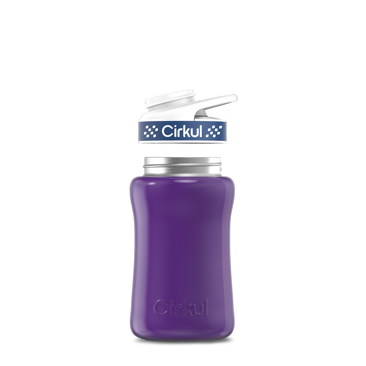 12oz. Stainless Steel Bottle & Comfort Grip Lid O4