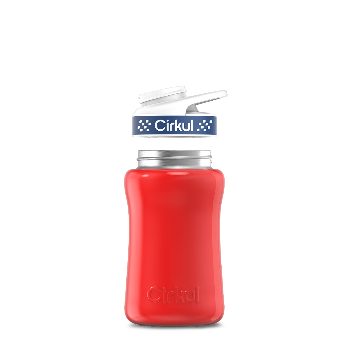 12oz. Stainless Steel Bottle & Comfort Grip Lid U5