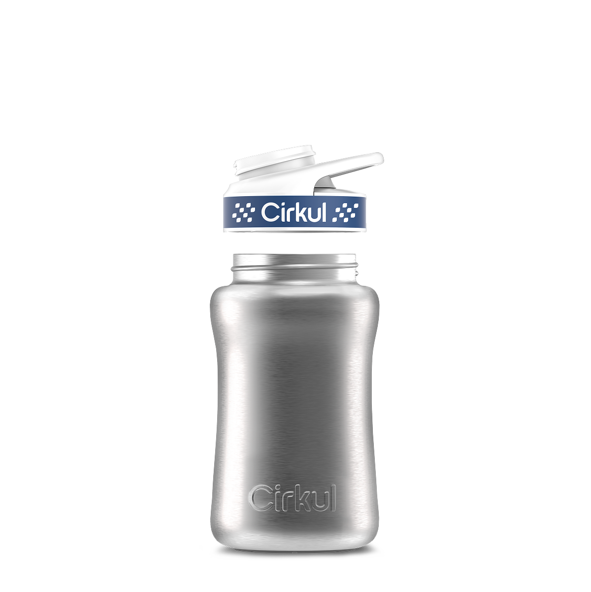 12oz. Stainless Steel Bottle & Comfort Grip Lid U5