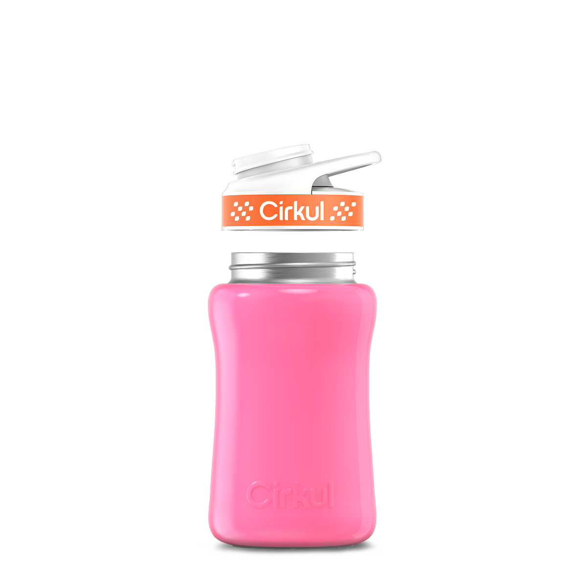 12oz. Stainless Steel Bottle & Comfort Grip Lid O4