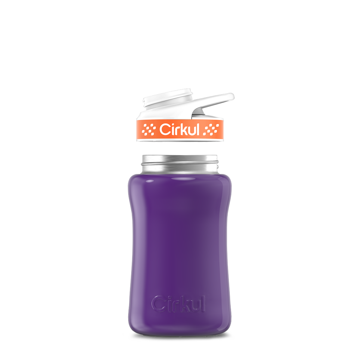 12oz. Stainless Steel Bottle & Comfort Grip Lid U5