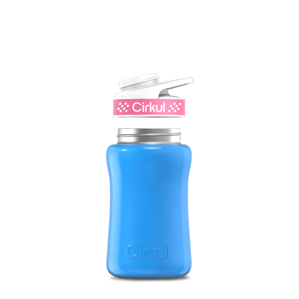 12oz. Stainless Steel Bottle & Comfort Grip Lid U5