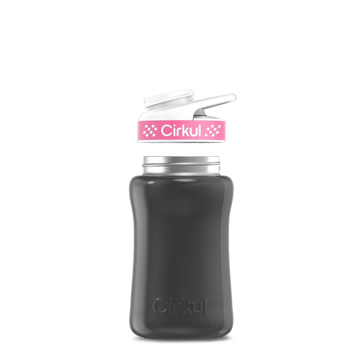 12oz. Stainless Steel Bottle & Comfort Grip Lid O4