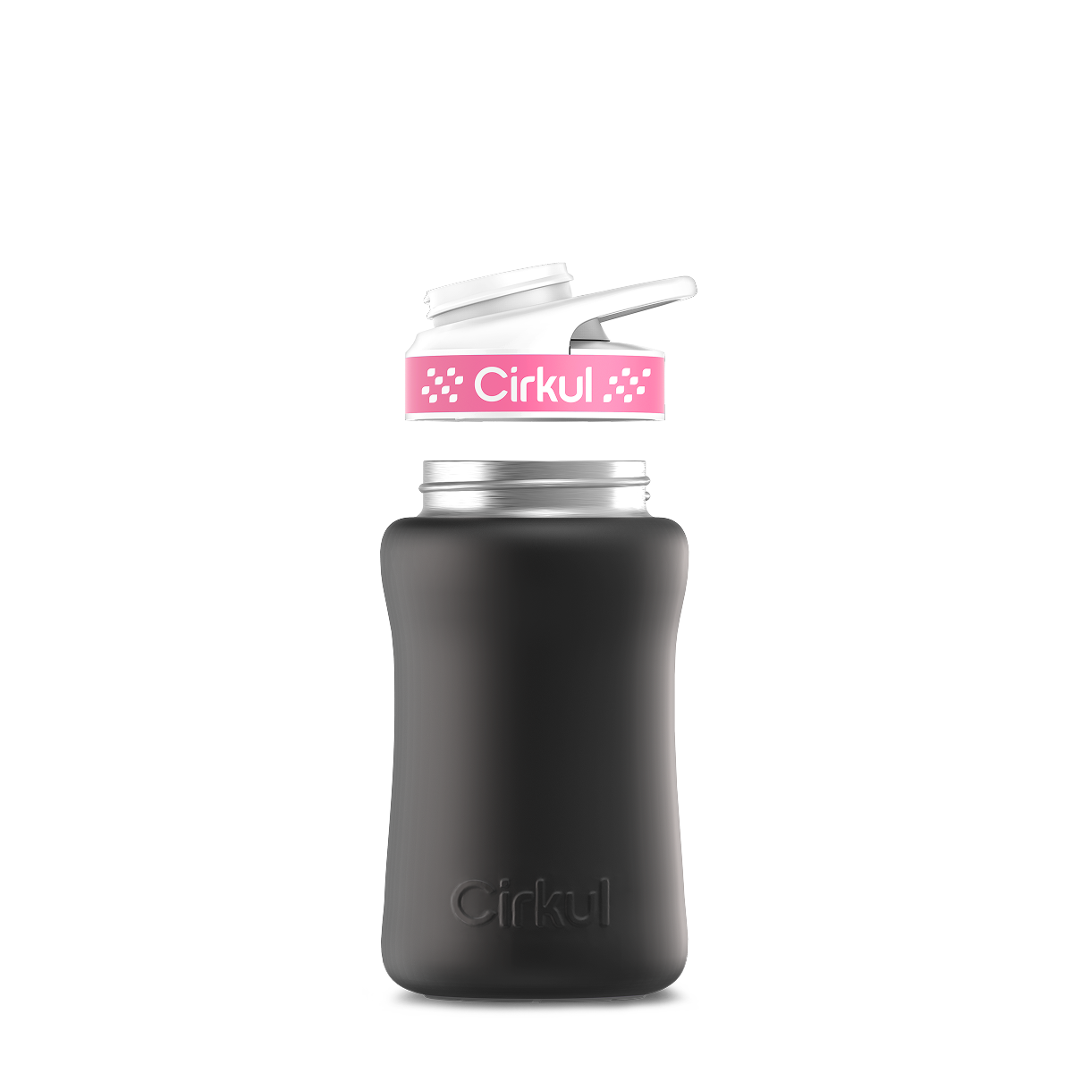 12oz. Stainless Steel Bottle & Comfort Grip Lid U5