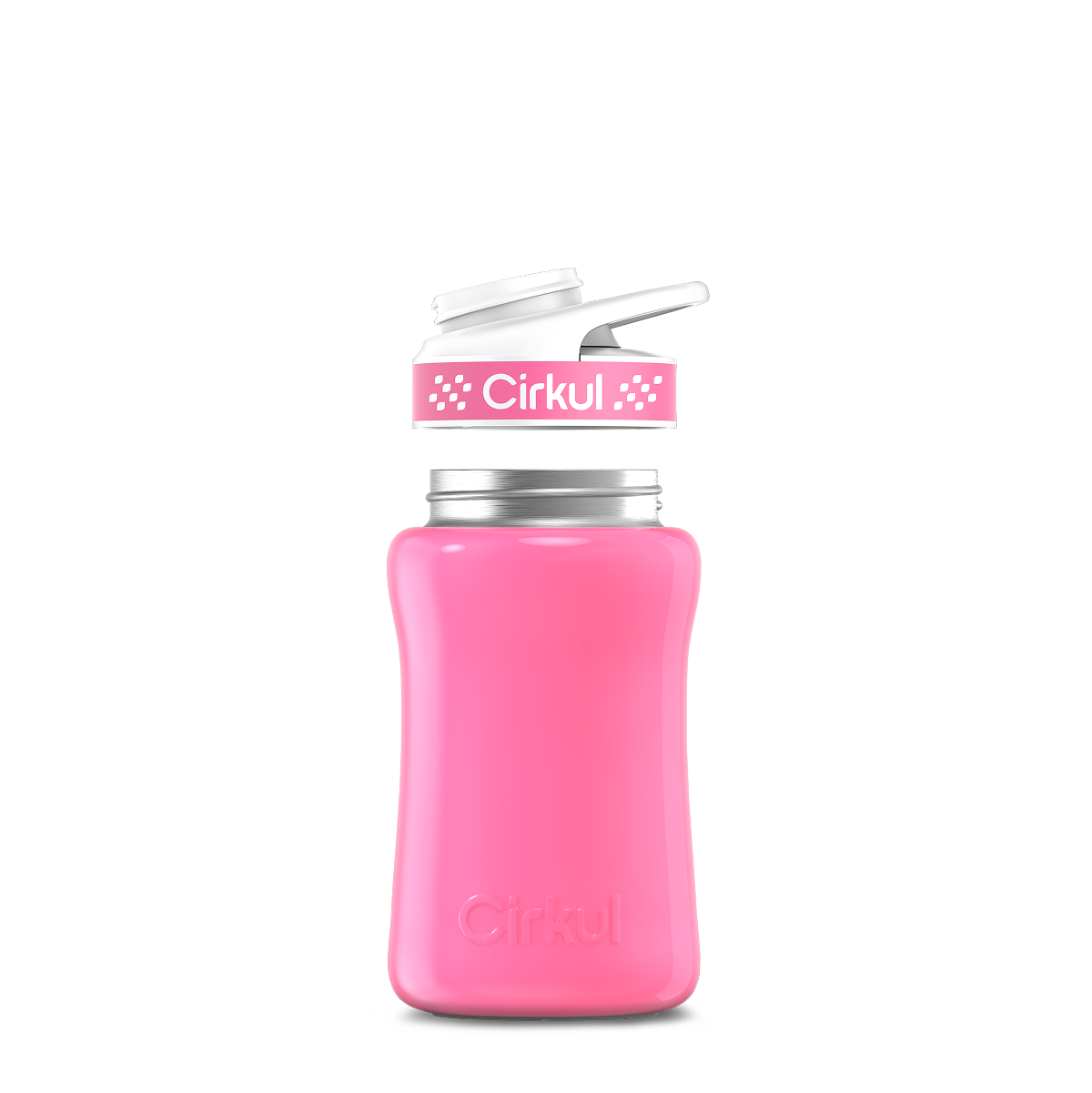 12oz. Stainless Steel Bottle & Comfort Grip Lid U5
