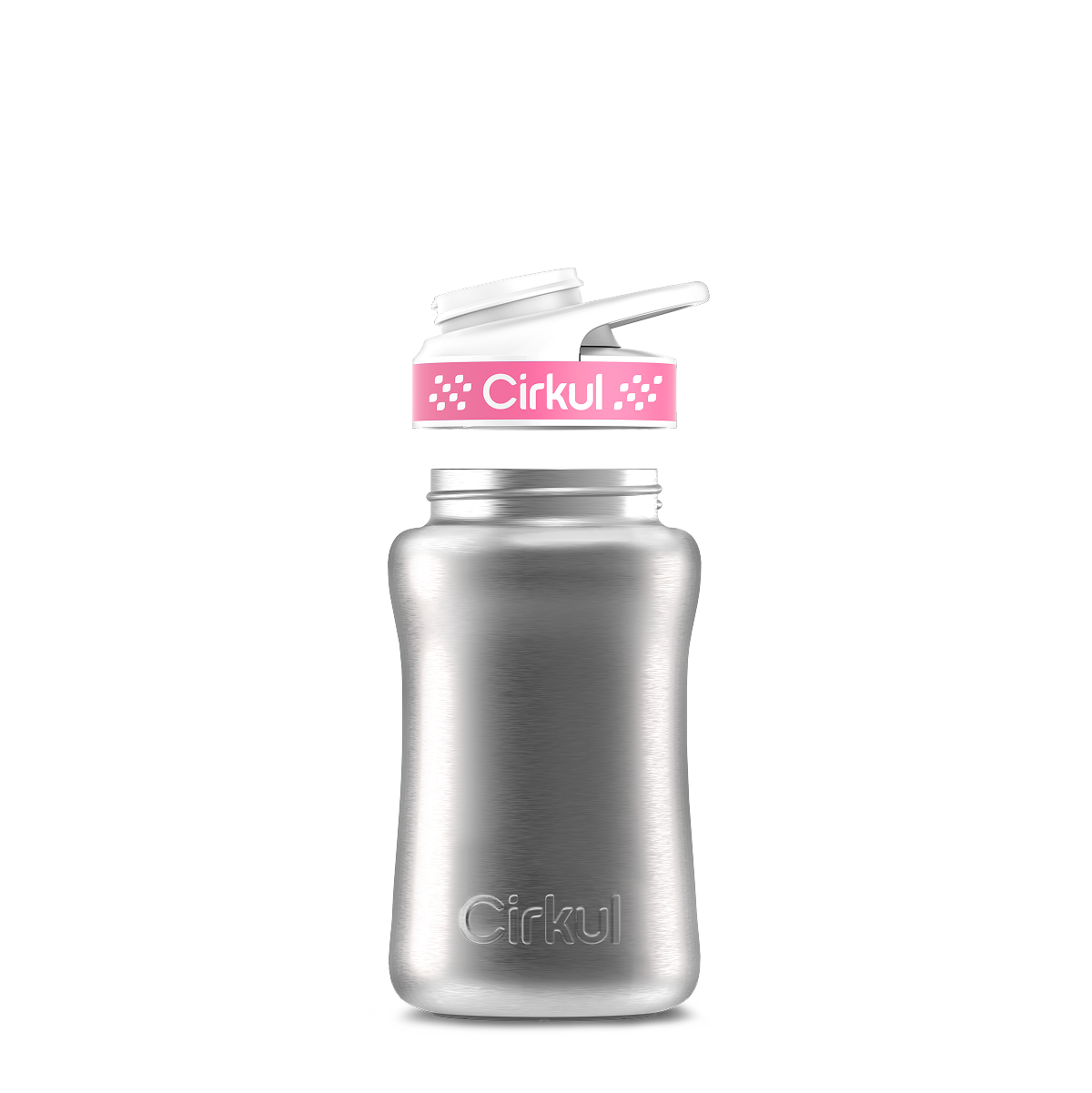 12oz. Stainless Steel Bottle & Comfort Grip Lid U5