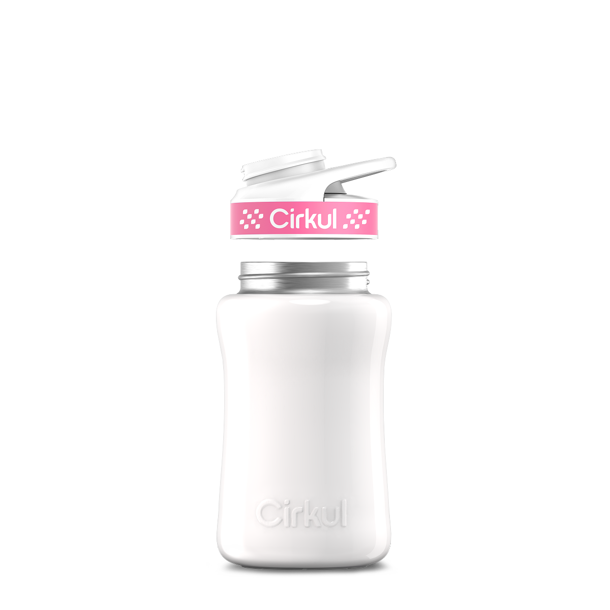 12oz. Stainless Steel Bottle & Comfort Grip Lid O4