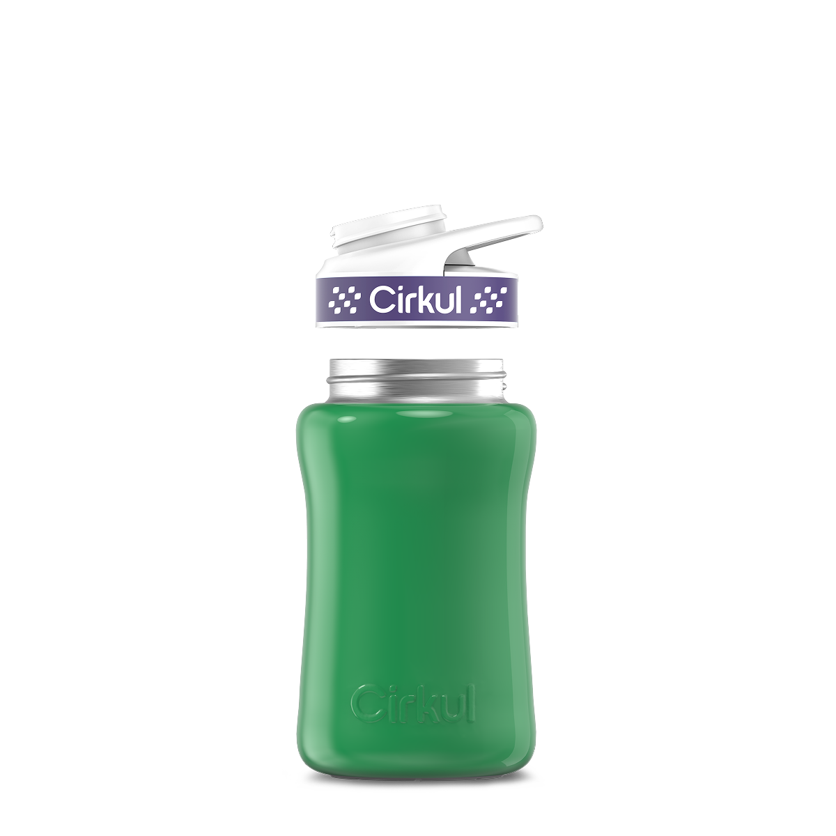 12oz. Stainless Steel Bottle & Comfort Grip Lid U5