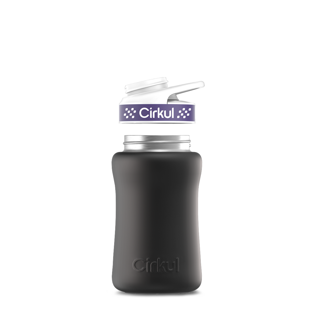 12oz. Stainless Steel Bottle & Comfort Grip Lid O4