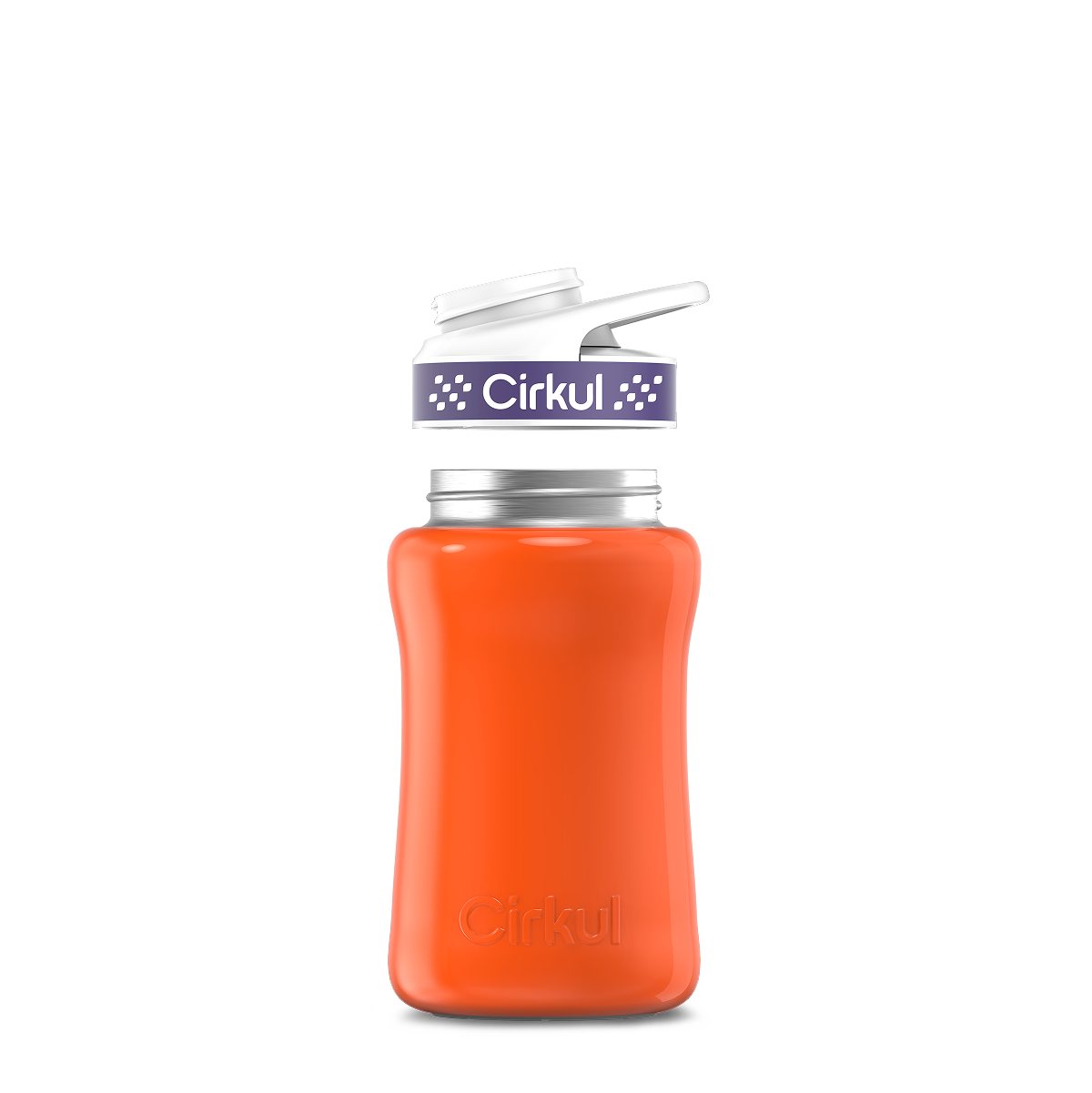 12oz. Stainless Steel Bottle & Comfort Grip Lid O4