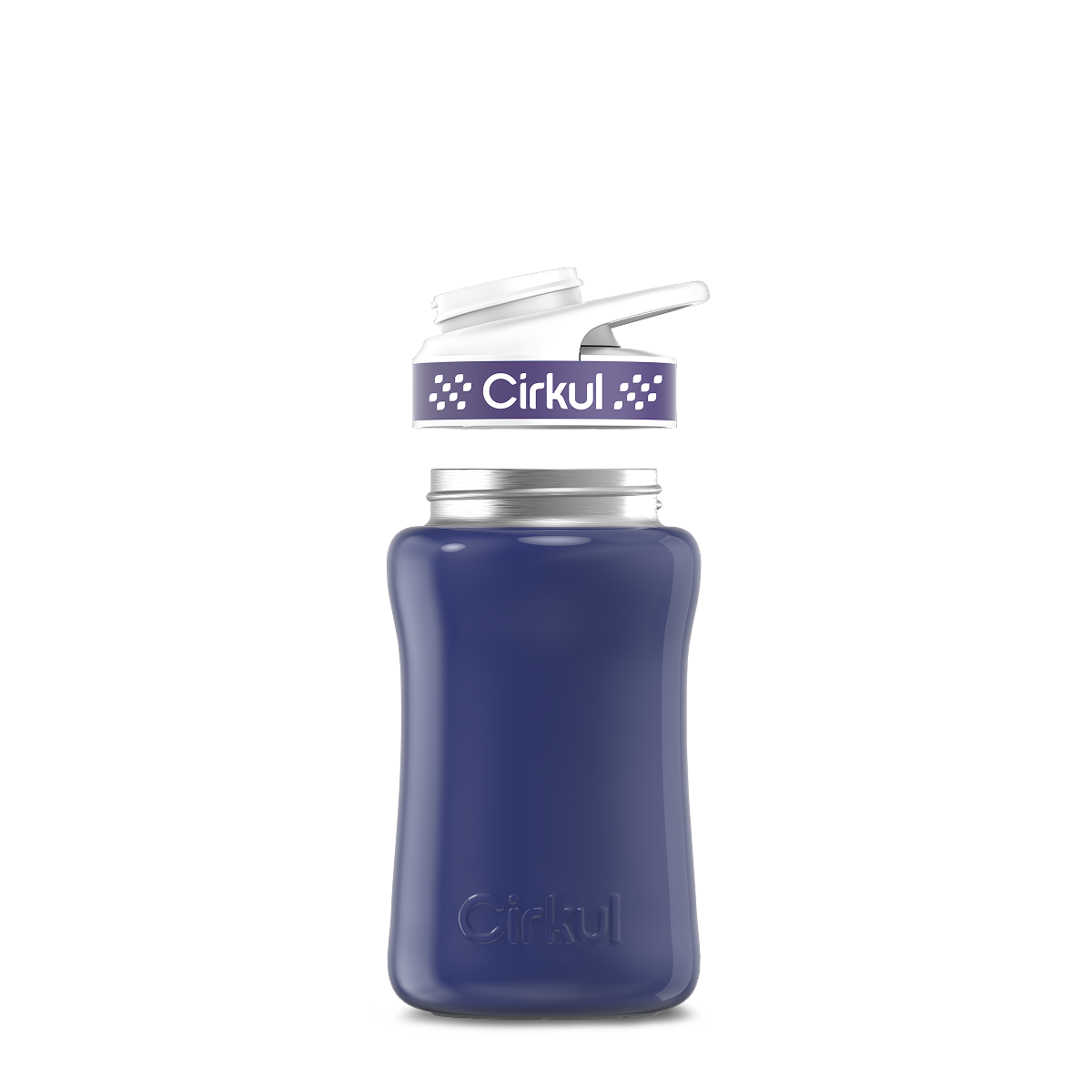 12oz. Stainless Steel Bottle & Comfort Grip Lid U5