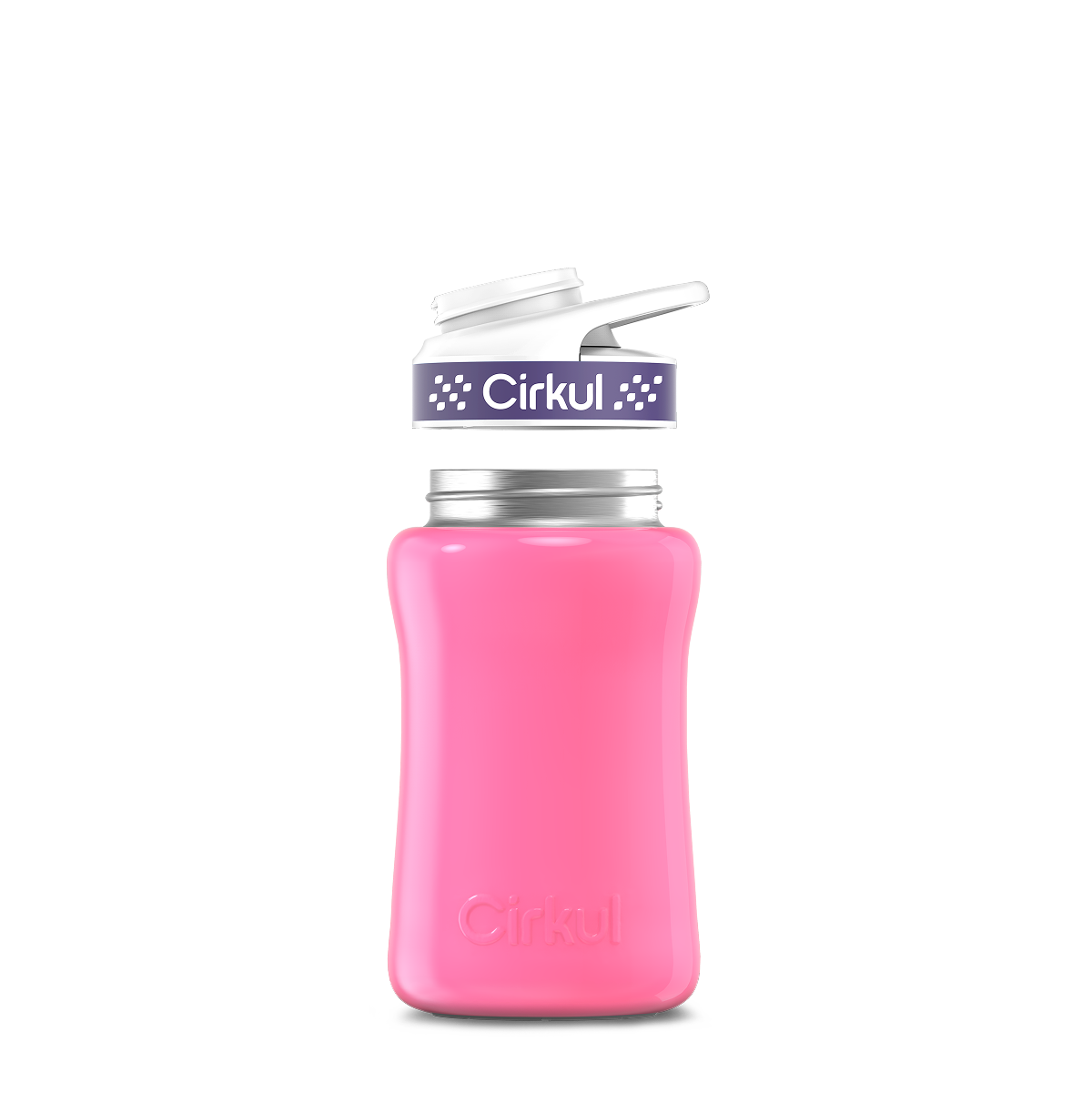 12oz. Stainless Steel Bottle & Comfort Grip Lid U5