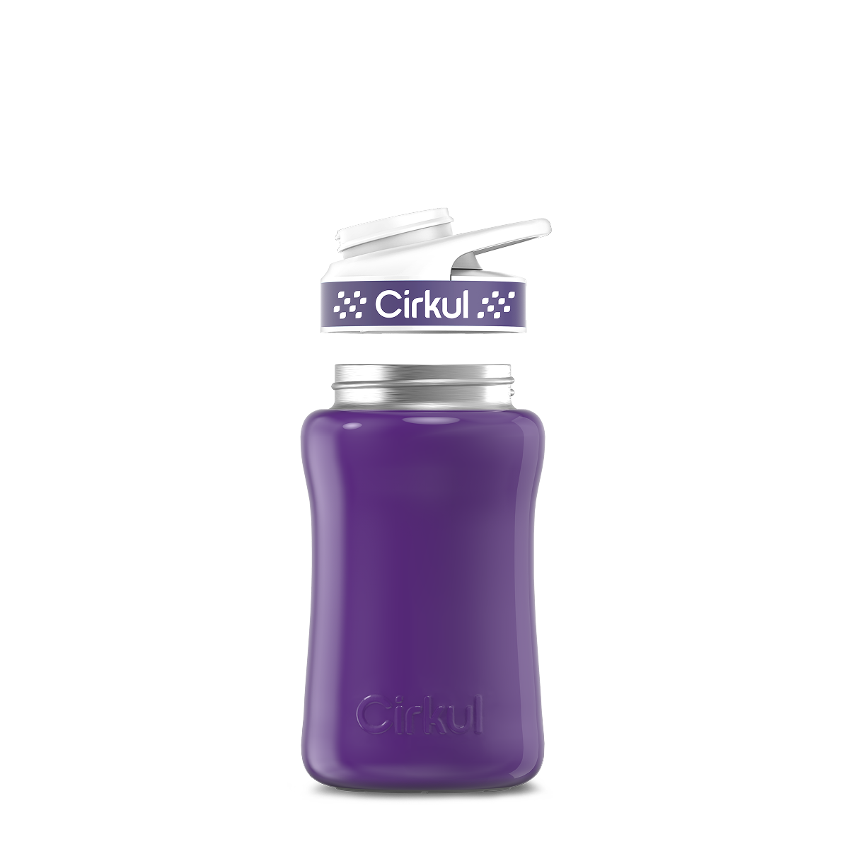 12oz. Stainless Steel Bottle & Comfort Grip Lid U5