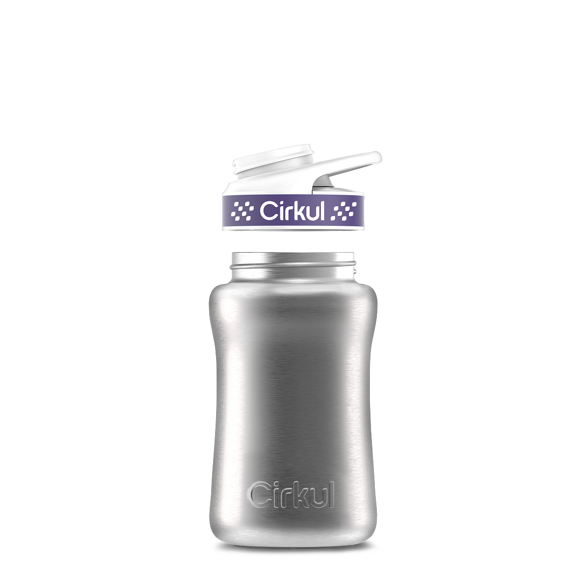 12oz. Stainless Steel Bottle & Comfort Grip Lid U5