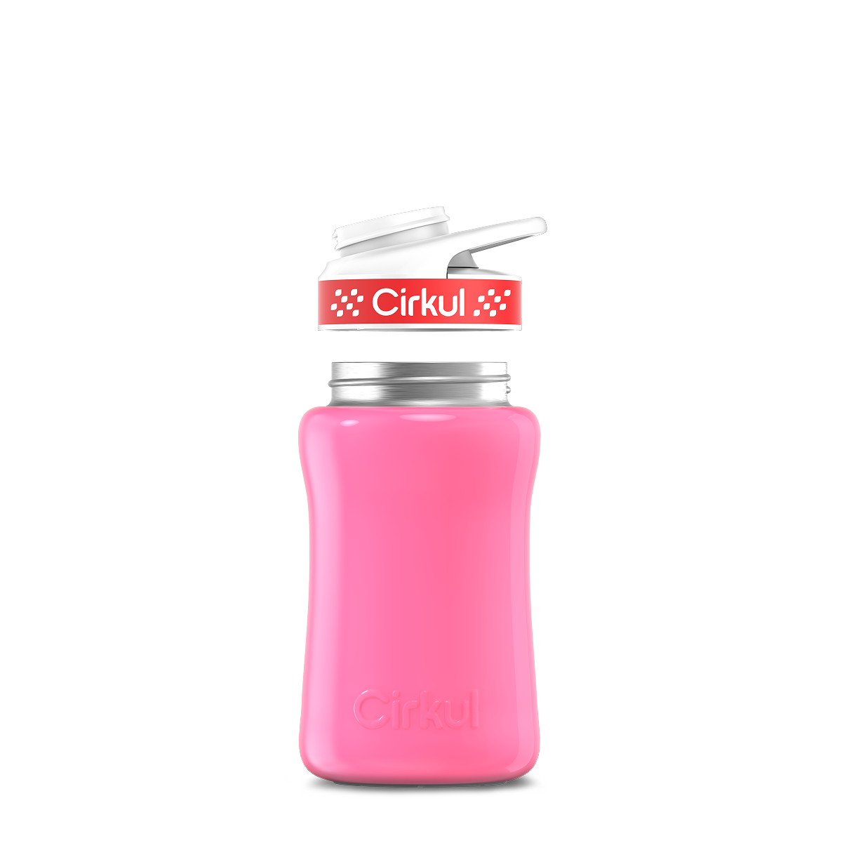 12oz. Stainless Steel Bottle & Comfort Grip Lid U5