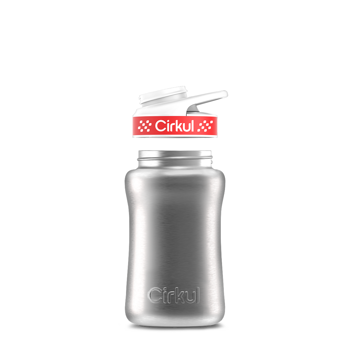 12oz. Stainless Steel Bottle & Comfort Grip Lid O4