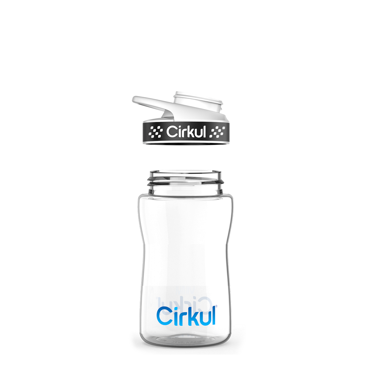 12oz. Plastic Bottle & Comfort Grip Lid I7