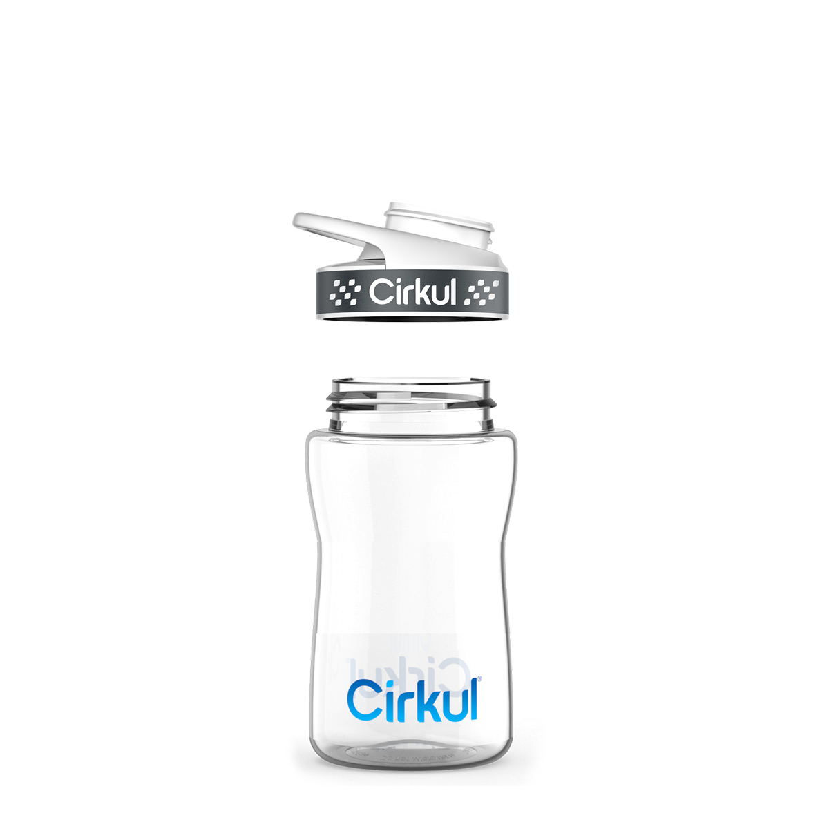 12oz. Plastic Bottle & Comfort Grip Lid I7