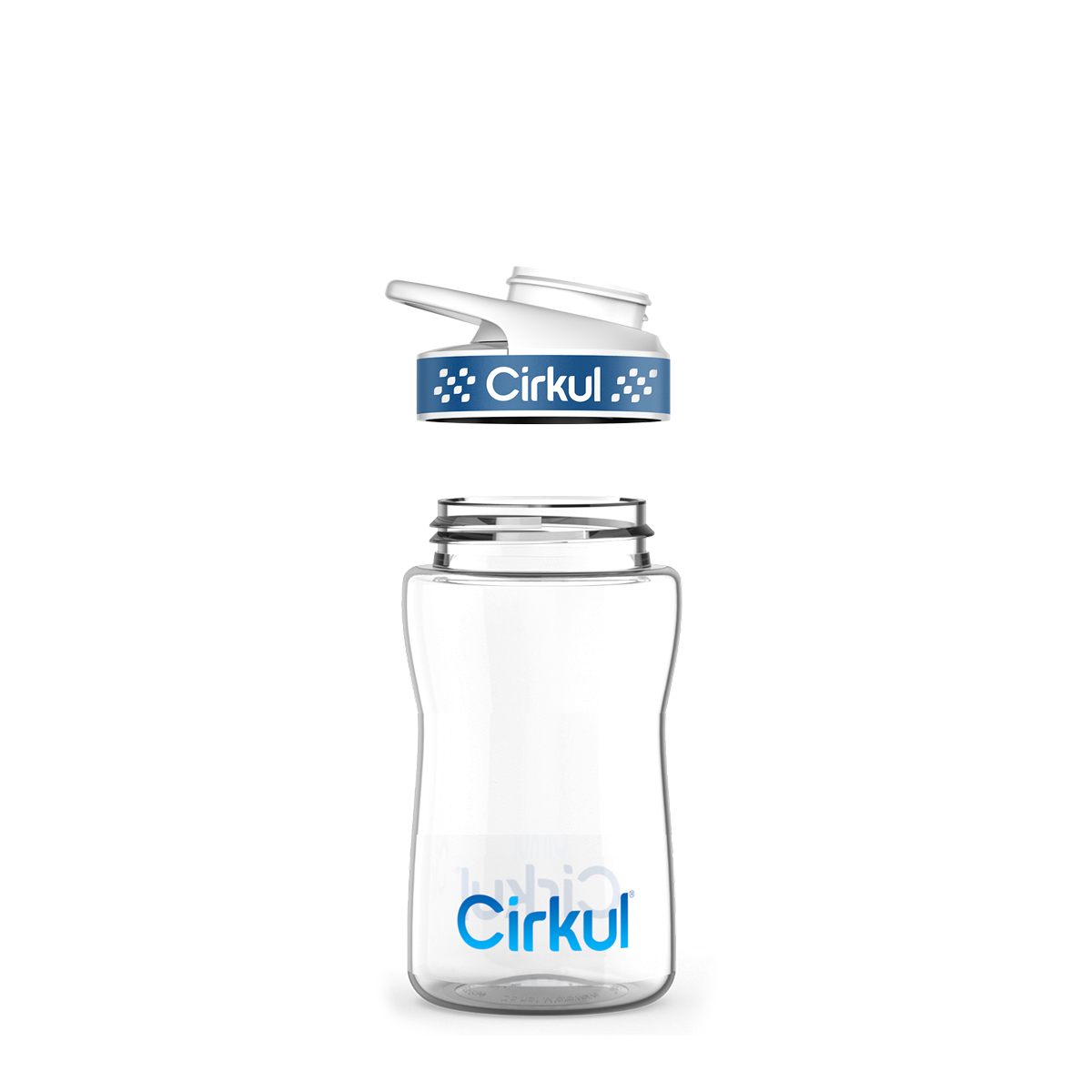 12oz. Plastic Bottle & Comfort Grip Lid I7