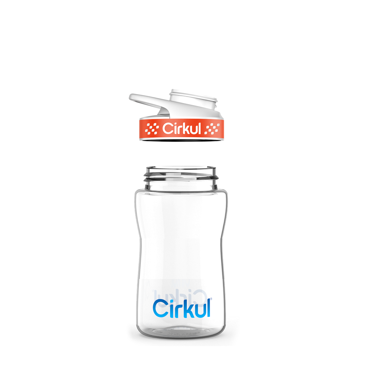 12oz. Plastic Bottle & Comfort Grip Lid I7