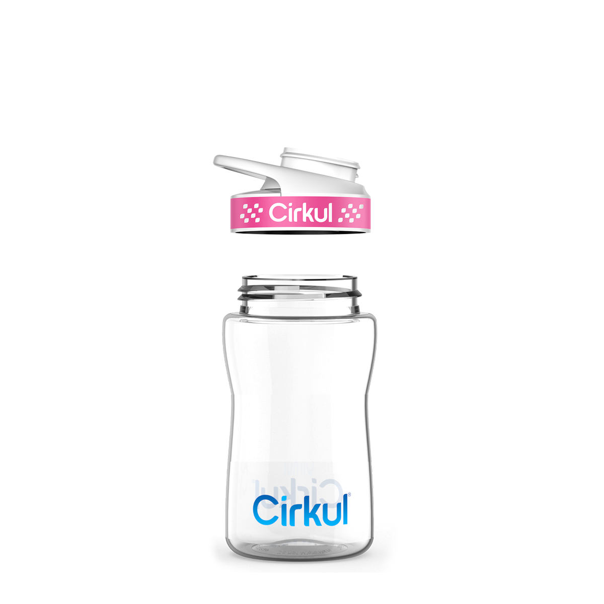 12oz. Plastic Bottle & Comfort Grip Lid I7