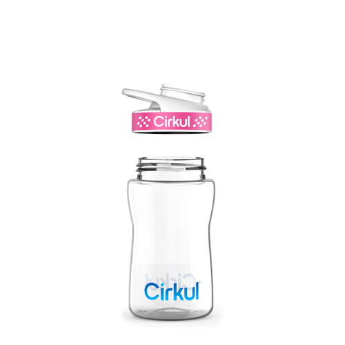 12oz. Plastic Bottle & Comfort Grip Lid I7