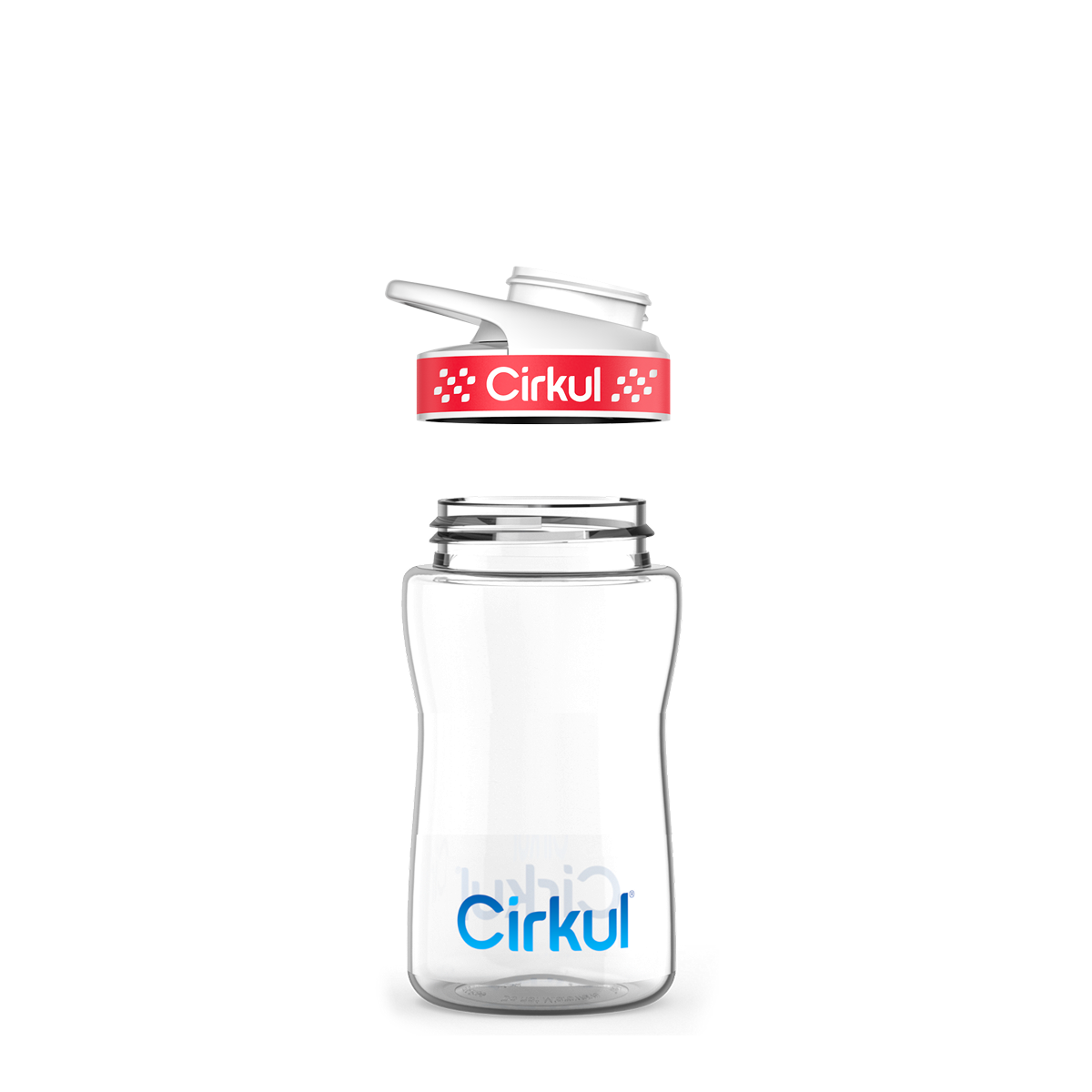 12oz. Plastic Bottle & Comfort Grip Lid I7